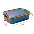 thumbnail image 5 of Stainless Steel Bento Box Leak-Proof Metal Lunch Box with Removable Divider Lunch Box for Children A, 5 of 5