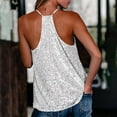 thumbnail image 6 of Women's Women's V Neck Sequin Camisole T Shirt Camisole, 6 of 6