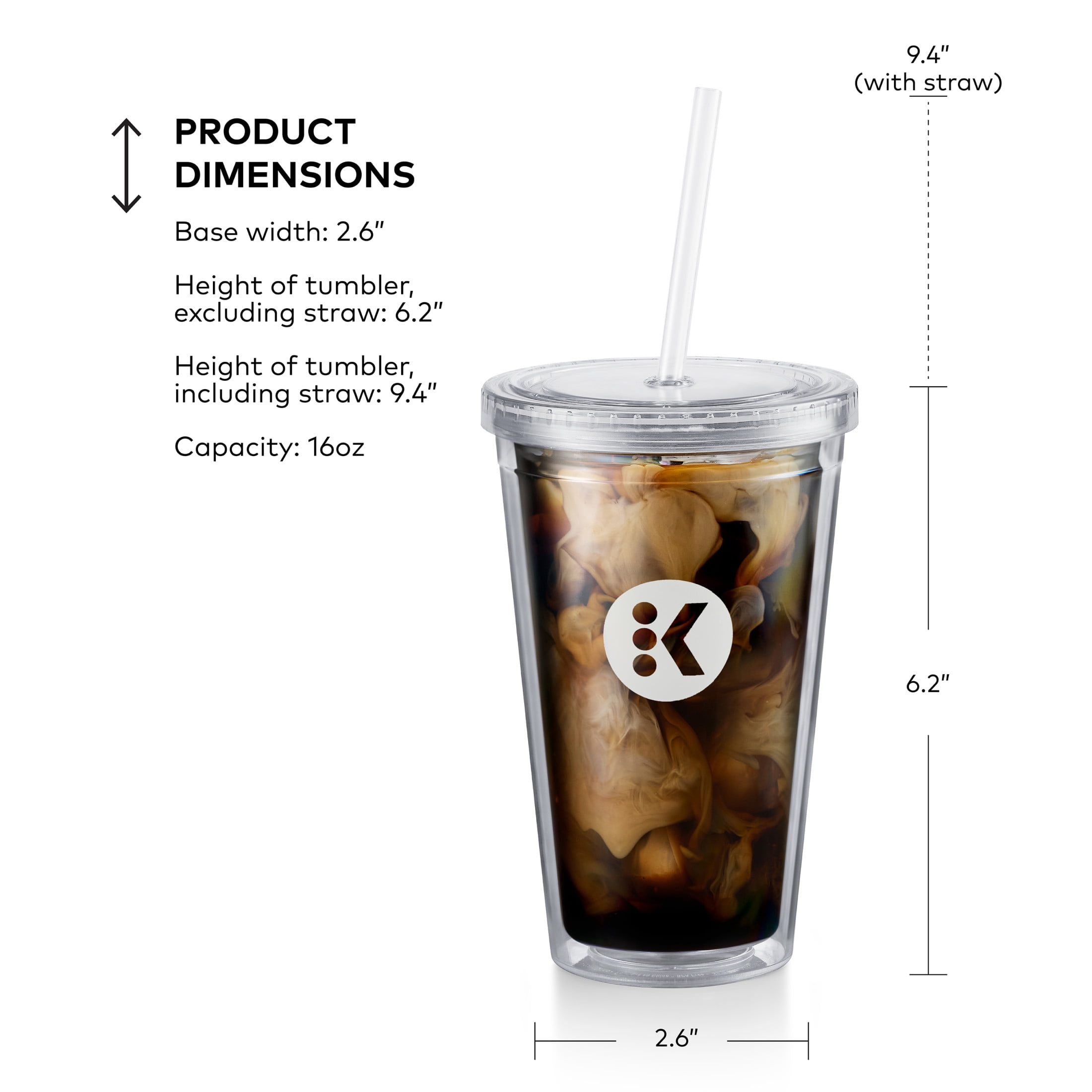 (3 pack) Keurig 16oz Brew Over Ice Tumbler