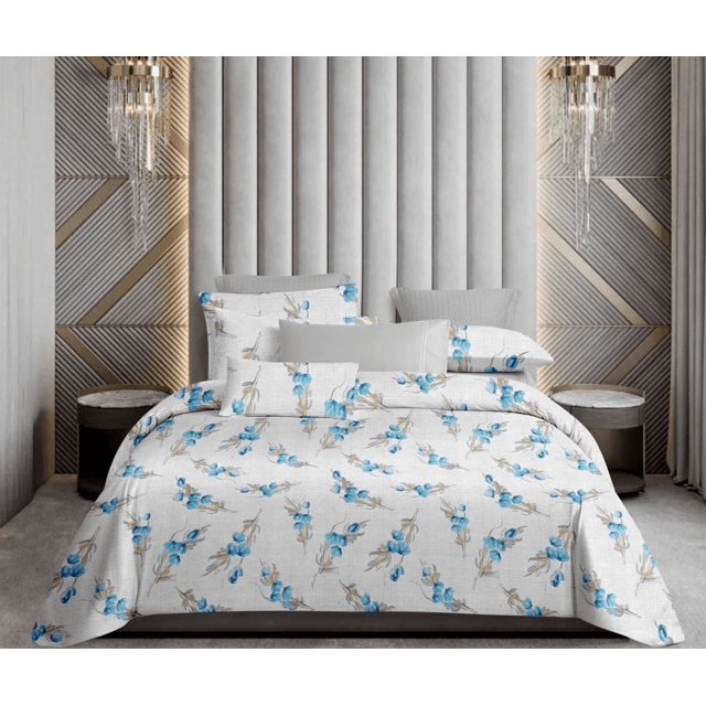 Serene Slumber Bedsheet - Ocean Blue