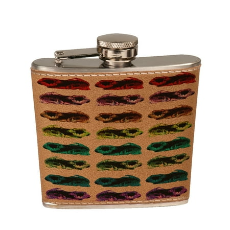 

KuzmarK 6 oz. Leather Pocket Hip Liquor Flask - Pekingese Dog