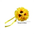 thumbnail image 2 of Artificial Sunflower Hanging Ball, Silk Flower, 4 Sizes, for Wedding/Party/Home Decoration, Yellow, 2 of 3