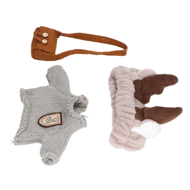 Ropa de pato de peluche, conjunto de 3 piezas, ropa de animal de peluche de pato, ropa de juguete de peluche de pato, diseño aerodinámico