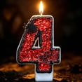 thumbnail image 5 of Btomtd Halloween Number Candles, 3 Inch Numeral Cake Topper Candle with Spider Web Decor for Spooky Party Cake, 4, 5 of 9