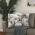 thumbnail image 2 of KKVEE Flower Throw Pillow Covers 18x18 Set of 2, Flowers Pillow Cushion Cases, Modern Decorative Square Pillowcases for Sofa Couch Bedroom Living Room Car, 2 of 6