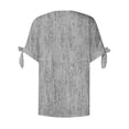 thumbnail image 5 of Fiudx Liquidación de Ofertas Flash Blusa de Manga Corta de Verano con Cuello En V para Mujer, Sexy, Informal, con Estampado Regular, 5 of 5
