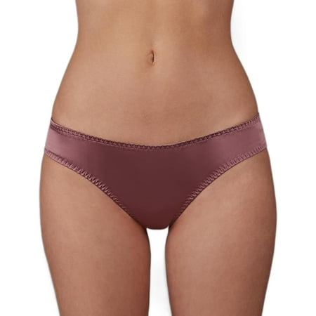 Victoria Bella MILAVITSA-880161 Women s panties  SLIP  silk  mid-waist  Classic Alisee collection Pink Wine  Size XL