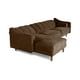 thumbnail image 5 of Sofá Cama Reversible Makora Sala Modular Velvet Chocolate Modelo Scotch, 5 of 9