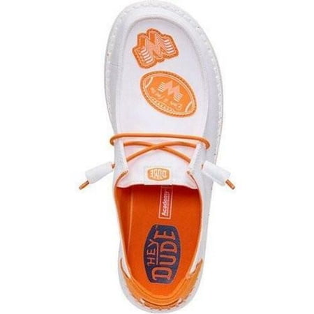 Hey Dude Women's Wendy Whataburger Slip On Shoes White Orange Size 9