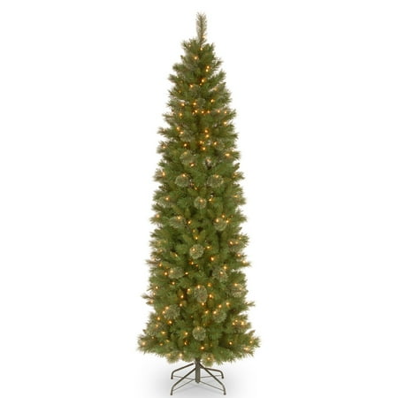 National Tree Pre-Lit 7-1/2' Tacoma Pine Pencil Slim Artificial National Tree Pre-Lit 7-1/2' Tacoma Pine Pencil Slim Artificial - National Tree Pre-Lit 7-1/2' Tacoma Pine Pencil Slim Artificial