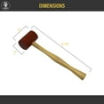 Rawhide Mallet for Metals 6 oz Soft Hammer by for Metalworking