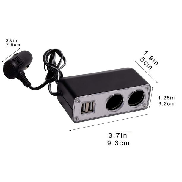 Baohd Car Lighter Socket Splitter USB Port Lighter Socket Phone car ...