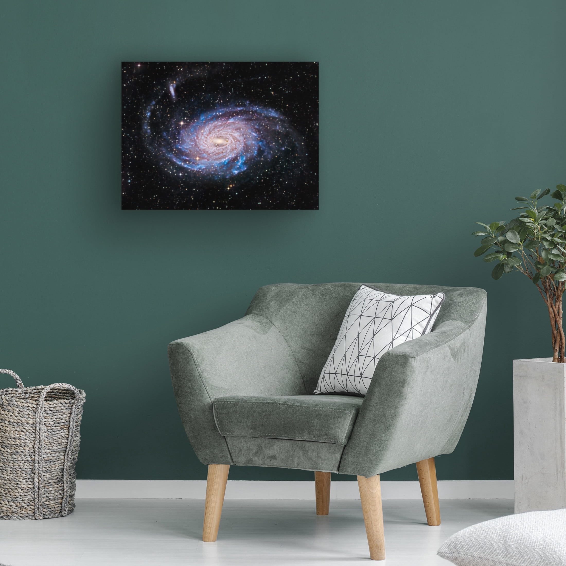 Trademark Fine Art Vikas Chander NGC 6744 Galaxy Canvas Wall Art