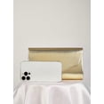 thumbnail image 5 of RUMANLAND Women's Gold Metallic Envelope Evening Clutch Bag Elegant Formal Handbag for Wedding Party Prom Cocktail, 5 of 8