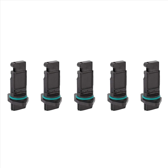 5Pcs Mass Air Flow Meter Sensor 0280218040 22680-6N200 for Almera 2002-2015,5*Sensor,Black