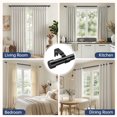 thumbnail image 4 of KoshiMe Black Curtain Rods for Windows 32 to 86 inch,1" Adjustable Heavy Duty Curtain Rod, Modern Decorative Drapery Rods with Aluminium End Cap,Telescoping Single Window Curtains Rods Set, 4 of 7