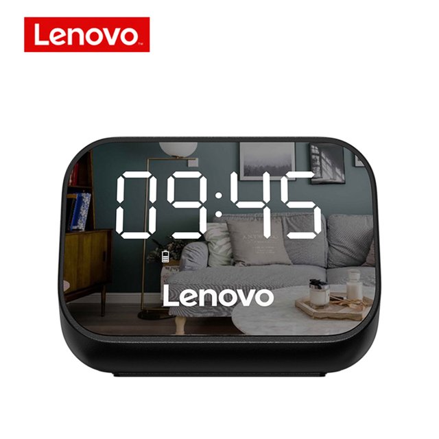 Reproductor de despertador de escritorio inalámbrico con altavoz compatible con Bluetooth (negro)