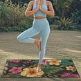 thumbnail image 5 of KUIFORTI Tropical Flower Print Car Cushion Seat Covers Lightweight Automotive Towels Seat Protector Cover Blanket for Cars Outdoor Sport Activities Washable Front Protector, 5 of 7