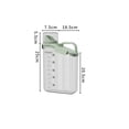 thumbnail image 2 of Badge Holder with Lanyard Set of 5, Resealable Extra Thick ID Card Name Badge Holder, Heavy Duty Waterproof Clear Plastic PVC Vertical Sleeve Pocket, 5.31x3.27"(A), 2 of 2