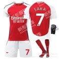 thumbnail image 1 of Maillot Domicile Arsenal 7 Saka 8 Odegaard 9 Jesus Adulte Enfant, 1 of 4