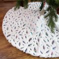 thumbnail image 4 of Falda de árbol de Navidad debajo de la alfombra de pie de árbol Manta blanca de plumas para decoración de fiestas, colorida, 90 cm sidaley HA008201-05, 4 of 7
