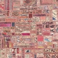 thumbnail image 1 of Ahgly Company Machine Washable Indoor Square Abstract Dark Salmon Pink Area Rugs, 5' Square, 1 of 7