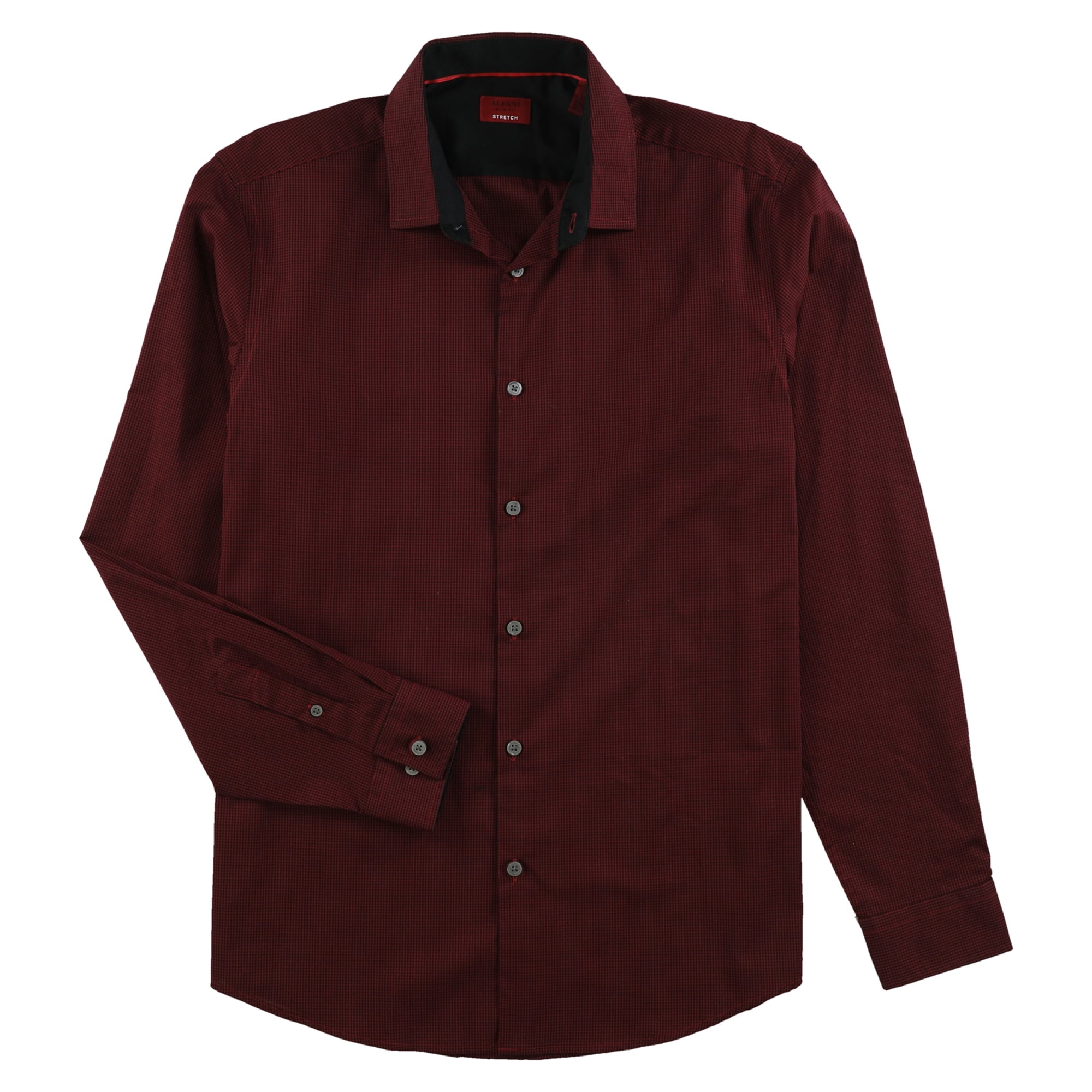 Alfani Mens Arem Check Button Up Shirt, Red, XX-Large | Walmart Canada