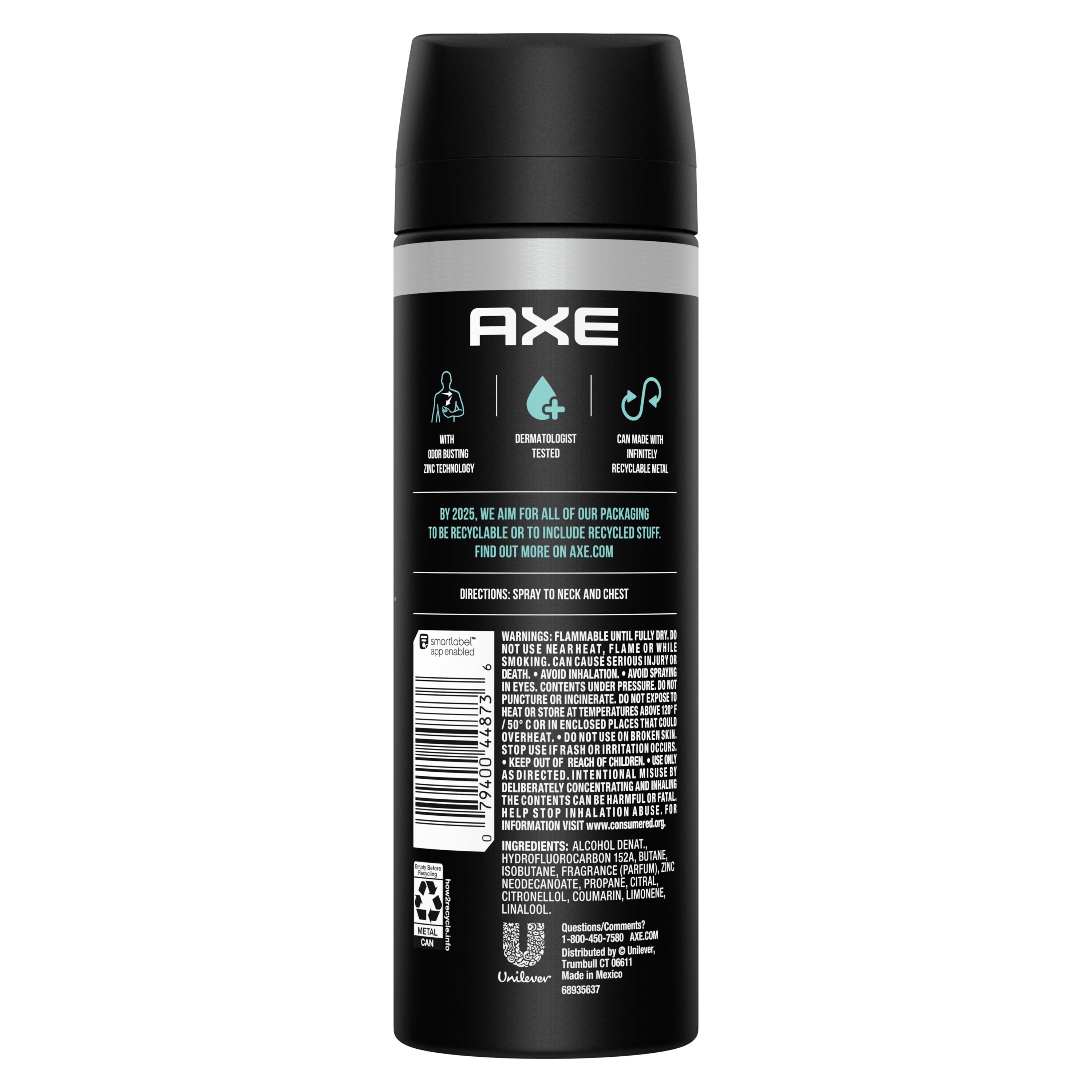 AXE Apollo Deodorant Spray for Men Sage & Cedarwood, 5.1 oz