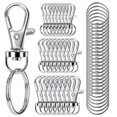 thumbnail image 1 of Ganchos giratorios con llaveros, 100 unidades, Sucrown Silver, 1 of 6