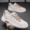 thumbnail image 6 of New Men'S Breathable White Sneakers , Suitable for Sports And Casual Wear, Trendy And Versatile with Thick Soles, 6 of 7