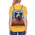 thumbnail image 4 of Easygdp Cool Dog In Hoodie Drawstring Backpack Gym Bag,Sport Gym Sackpack,Gym Sack with Side Pocket for Men Women, 4 of 6