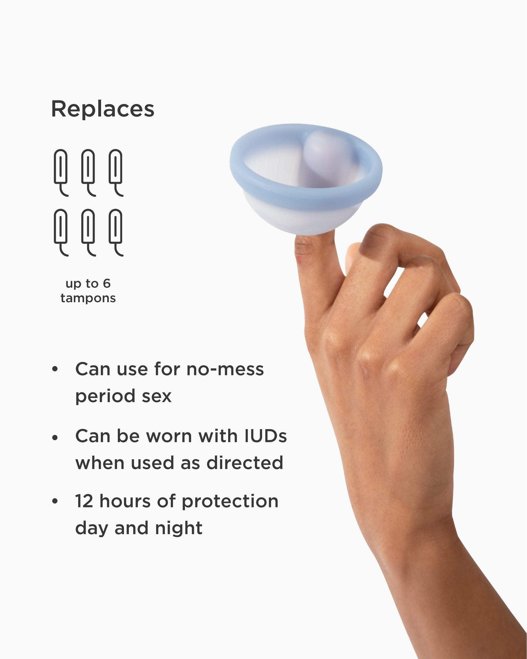 Saalt Menstrual Disc Size Small - Soft, Flexible, Reusable Medical-Grade Silicone - Wear 12 Hours - Removal Notch - Made in USA