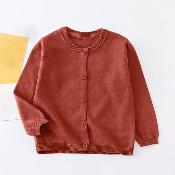 Bnwani Long Sleeve Toddler Shirts Plain Winter Cotton Crew Neck Fleece Thin Casual Solid Tops 4-5t