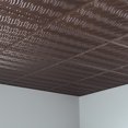 thumbnail image 5 of FASÄDE Current Decorative Vinyl 2ft x 2ft Lay in Ceiling Panel in Argent Bronze (5 Pack), 5 of 5