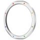 thumbnail image 1 of Película Vidrio Templado Con Anillo Bisel Metal para Watch S4 / S3 (arco Iris Plateado), 1 of 3