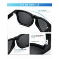 thumbnail image 3 of KALIYADI Sunglasses Men Polarized Sun glasses for Mens Womens Classic Matte Black Frame UV Protection 3pack, 3 of 9