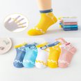 thumbnail image 3 of DEELLEEO 5 Pairs Of Baby Childrens Mesh Breathable Bear Week Print Socks, 3 of 7
