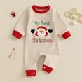 thumbnail image 2 of RIJOPUTY Christmas Onesies Baby First Christmas Baby Boy Outfit Christmas Sets for Girls 2t Onesies Ballet Outfit for Overall Dress Girls Clothes Sets, Beige 0-3 Months, 2 of 8