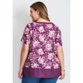 thumbnail image 2 of Avenue Women's Plus Size Color Block Hem Top, 2 of 2