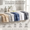 thumbnail image 2 of 100% Cotton Bath Towels Set of 2, Super Absorbent Quick-Dry Combed Turkish Cotton Large Spa Towels for Home Gym, 2 of 6