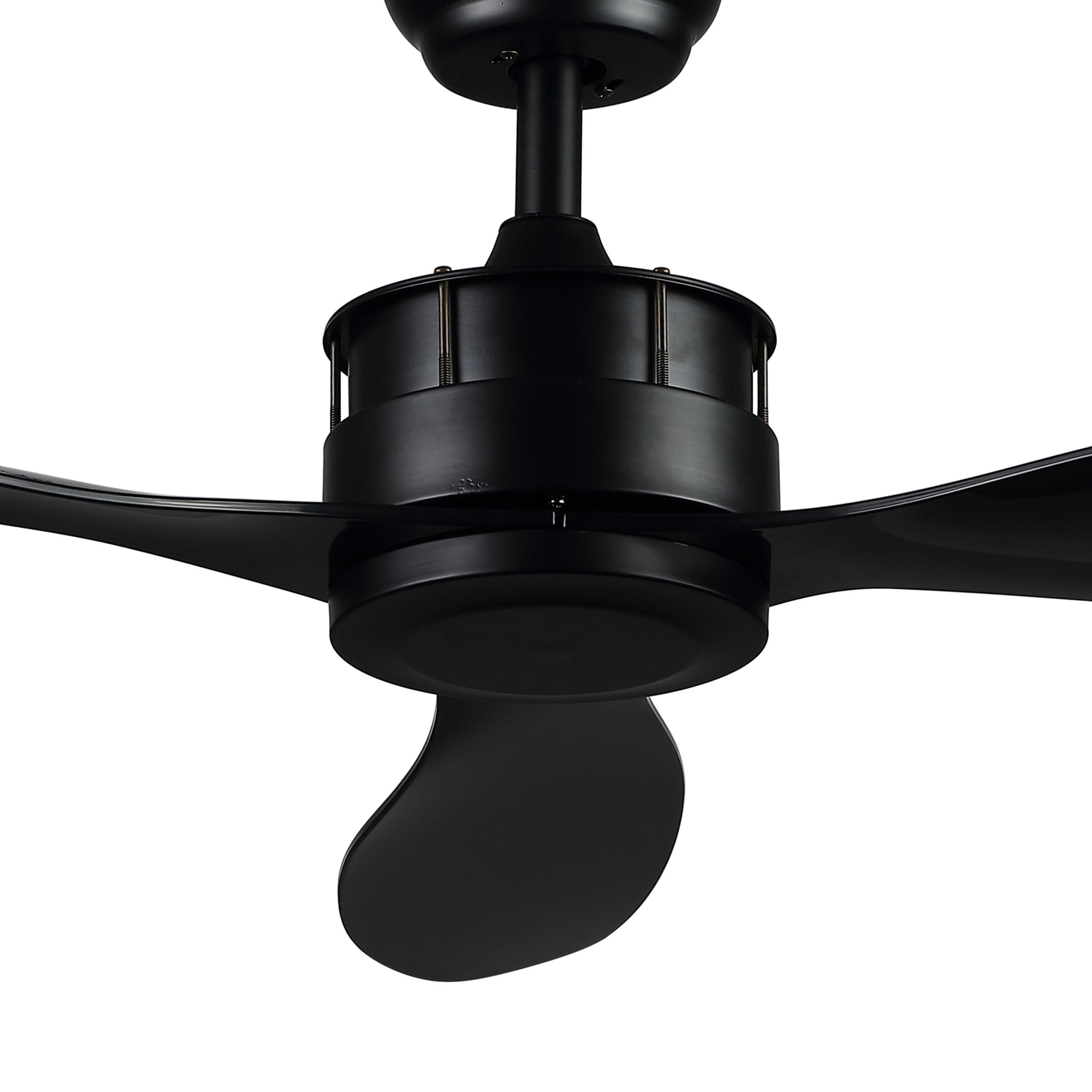 Safavieh Harlin 52" Black Modern Ceiling Fan with Remote Control