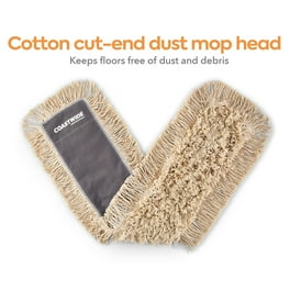 Cut-End Dust Mop Head, Cotton, 60 x 5, White Cut-End Dust Mop Head, Cotton, 60 x 5, White