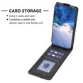 thumbnail image 5 of Allytechgroup Luxury PU Leather Case for iPhone 16 Pro Max, Vertical Flip Wallet Case with 3 Card Slots, Adjustable Kickstand Magnetic Closure Shockproof Protective Shell for Women Men, Black, 5 of 8