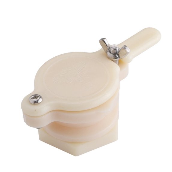 Durable Bucket Bottling Flow Port Honey Tap Gate Valve Beekeeping Equipment Honey Extractor Tool WHITE