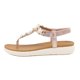 thumbnail image 4 of Zapatos de mujer, zapatillas de playa ligeras, zapatillas sin cordones, tacón medio, informales, cómodas, con diamantes de perlas, sandalias con cuña, chanclas bohemias Wmkox8yii nm2638, 4 of 9