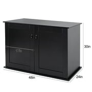 REPTI ZOO Storage Cabinet Terrarium Stand 48 x 24 x 30 for Large Wide Reptile Tanks