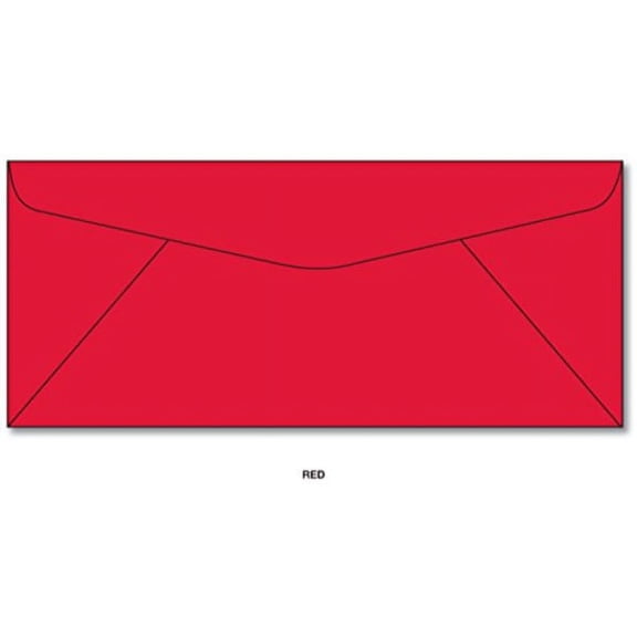 #10 red envelopes - size 4 1/8 x 9 1/2 inches- 50 envelopes