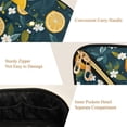 thumbnail image 5 of FORMRS Makeup Bag Travel Cosmetic Organizer for Women Fold Flat Zipper Pouch with Handle, Green Lemons, 5 of 8