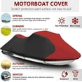 thumbnail image 5 of ALL-CARB Super Heavy-Duty 126-135(3 Seater) TOP Cover Trailerable Cover Black + Red Color Replacement for PWC Watercraft Jet Ski Motorcycle Boat Cover, 5 of 7