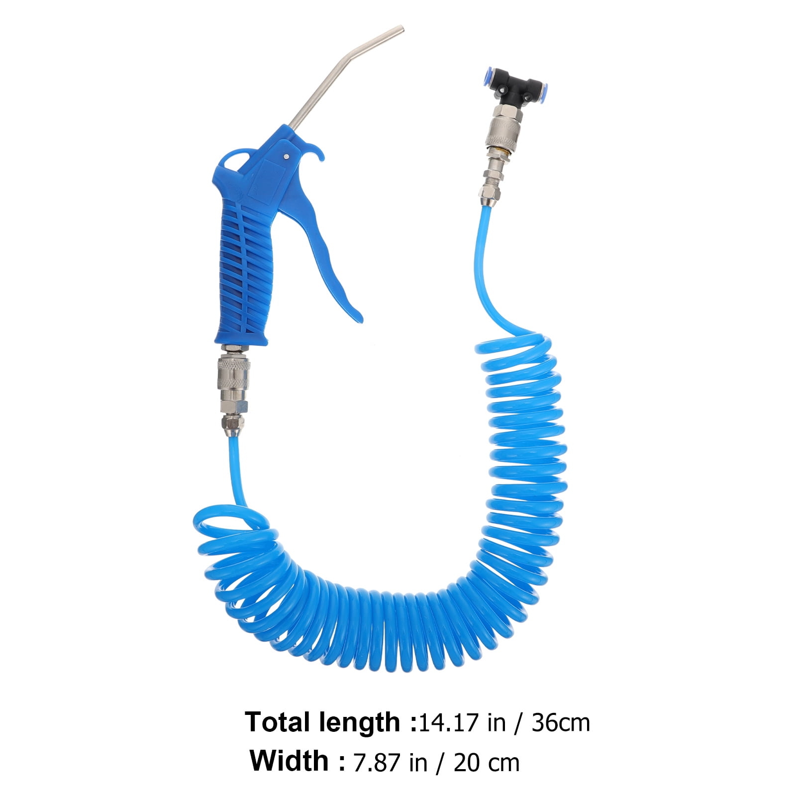 NUOLUX Building Cleaning Blower Air Duster Blue Coiled Hose 1 Set